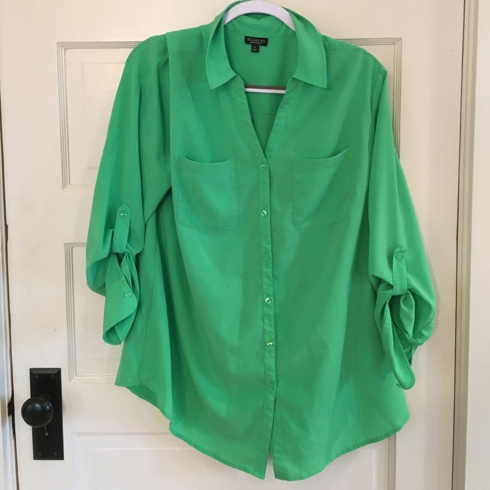 Talbots button blouse